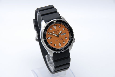 【 N MINT - 】 SEIKO Quartz 7548-700C 41mm Day/Date Orange Dial Quartz Men's Watch
